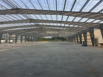 Inside of the MN Warehouse's Steel Frame