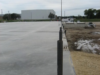 Concrete pad & loading dock posts