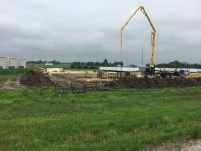 Pouring the East Foundation Walls