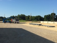 Unloading the First Truck of Steel