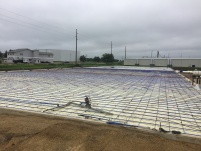 Insulation, Rebar, & In-Floor Heat Piping in the N Warehouse