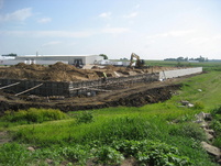 Digging and pouring the foundation walls